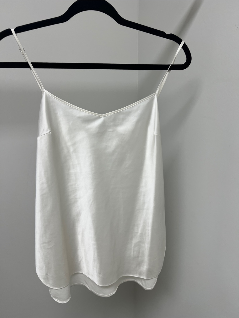Elie Tahari White Satin Camisole